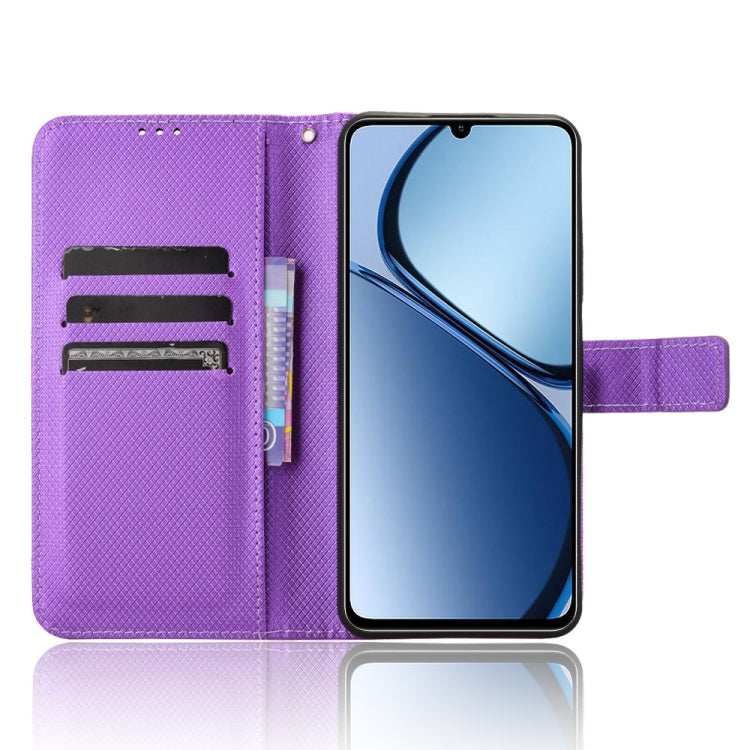 For Realme C63 4G / C61 4G / Narzo N63 4G Diamond Texture Leather Phone Case
