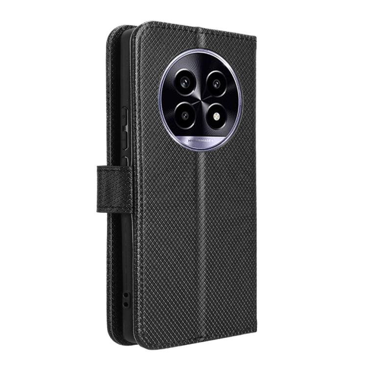 For Realme 13+ 5G Global Diamond Texture Leather Phone Case