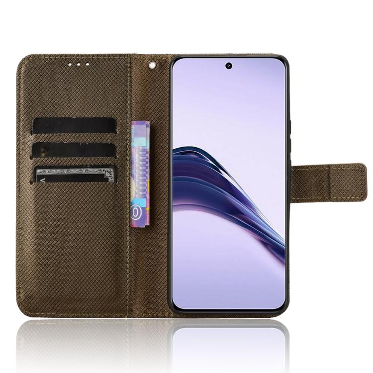 For Realme 13+ 5G Global Diamond Texture Leather Phone Case