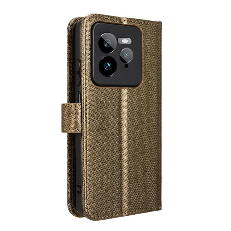 For Realme GT 7 Pro 5G Diamond Texture Leather Phone Case