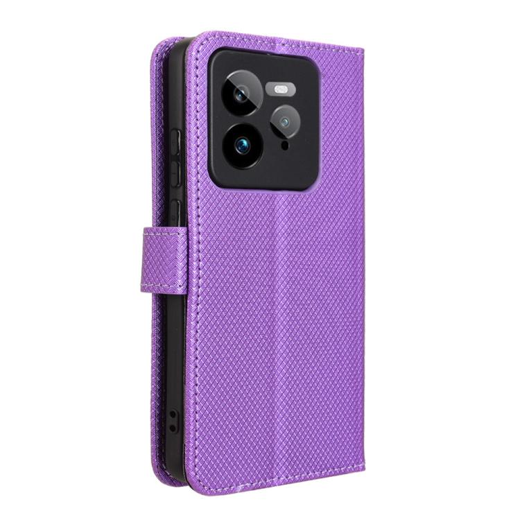 For Realme GT 7 Pro 5G Diamond Texture Leather Phone Case