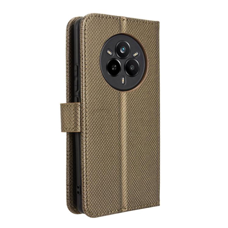For Realme 14 Pro 5G Diamond Texture Leather Phone Case