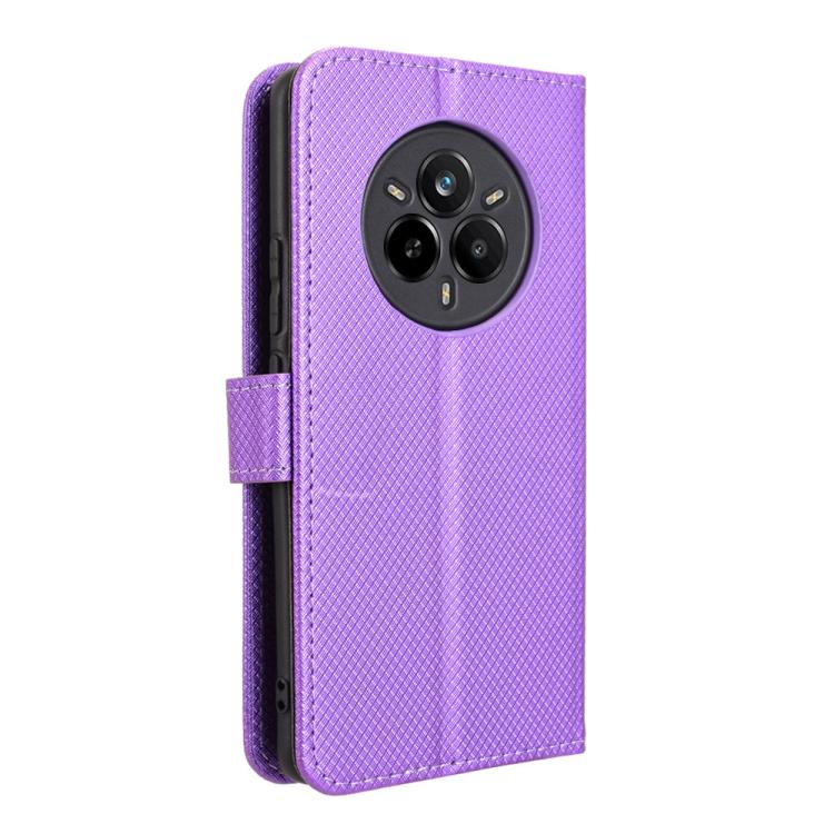 For Realme 14 Pro 5G Diamond Texture Leather Phone Case