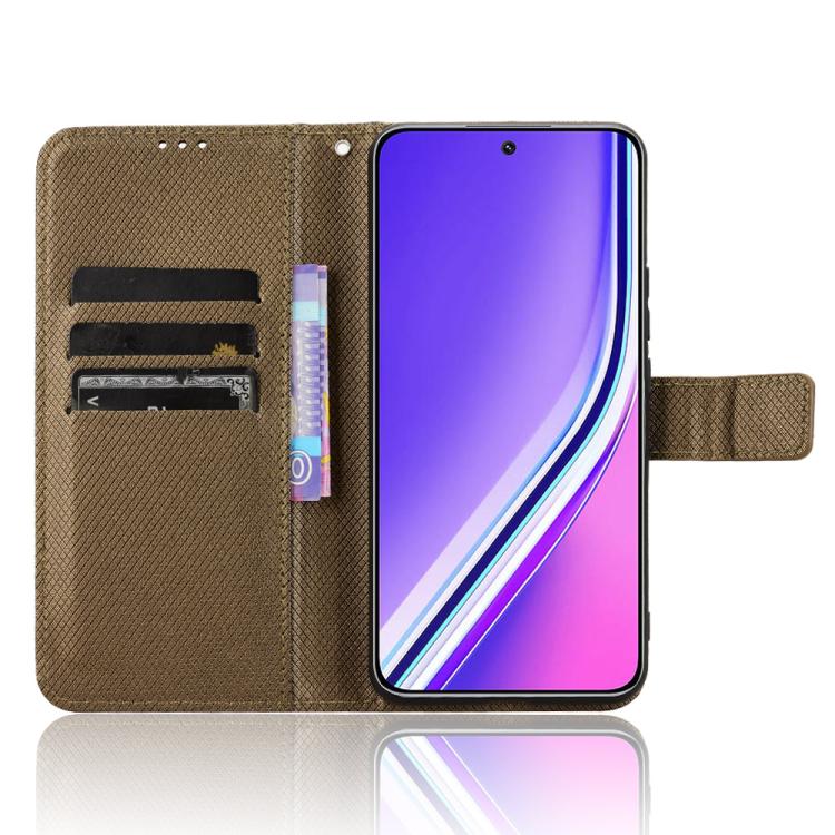 For Realme P3 Pro 5G Diamond Texture Leather Phone Case