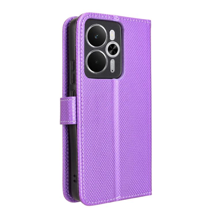 For Realme 14 5G Diamond Texture Leather Phone Case