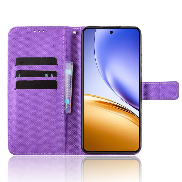 For Realme 14 5G Diamond Texture Leather Phone Case