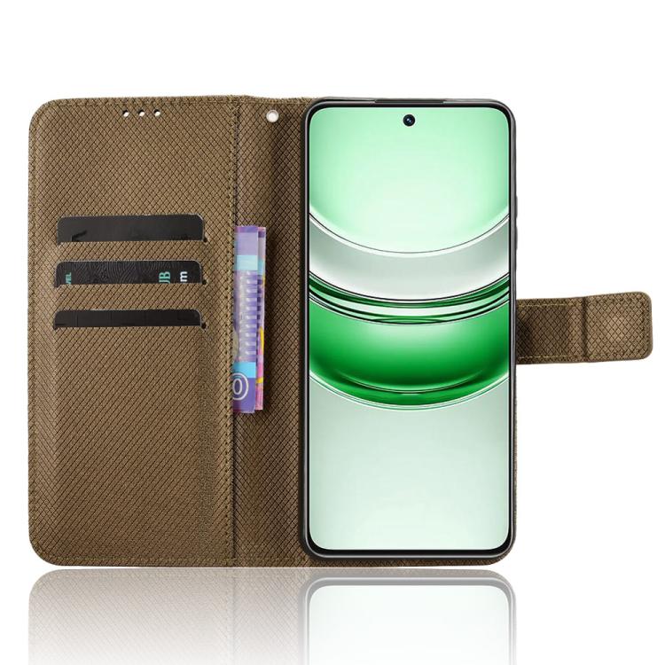 For Realme 14x 5G Malaysia / V70 Diamond Texture Leather Phone Case