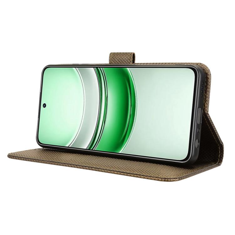 For Realme 14x 5G Malaysia / V70 Diamond Texture Leather Phone Case
