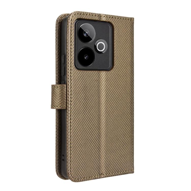 For Realme GT 7 5G Diamond Texture Leather Phone Case