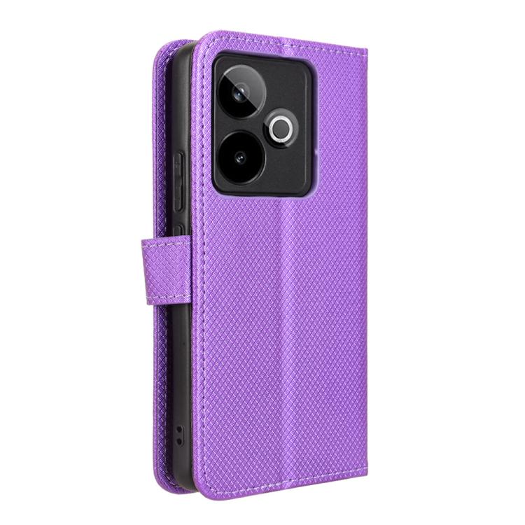 For Realme GT 7 5G Diamond Texture Leather Phone Case