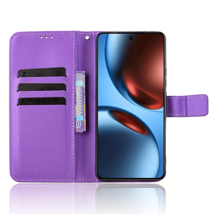 For Realme GT 7 5G Diamond Texture Leather Phone Case