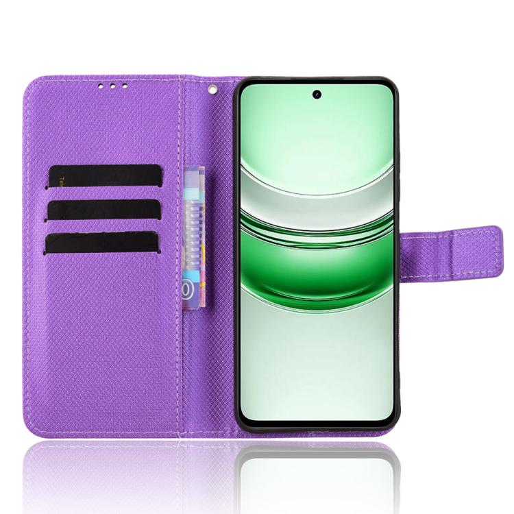 For Realme C71 4G Diamond Texture Leather Phone Case