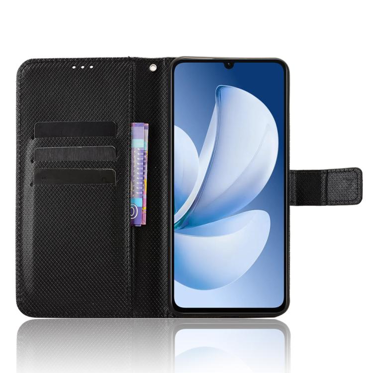 For Realme C71 4G India / Note 70T 4G Diamond Texture Leather Phone Case