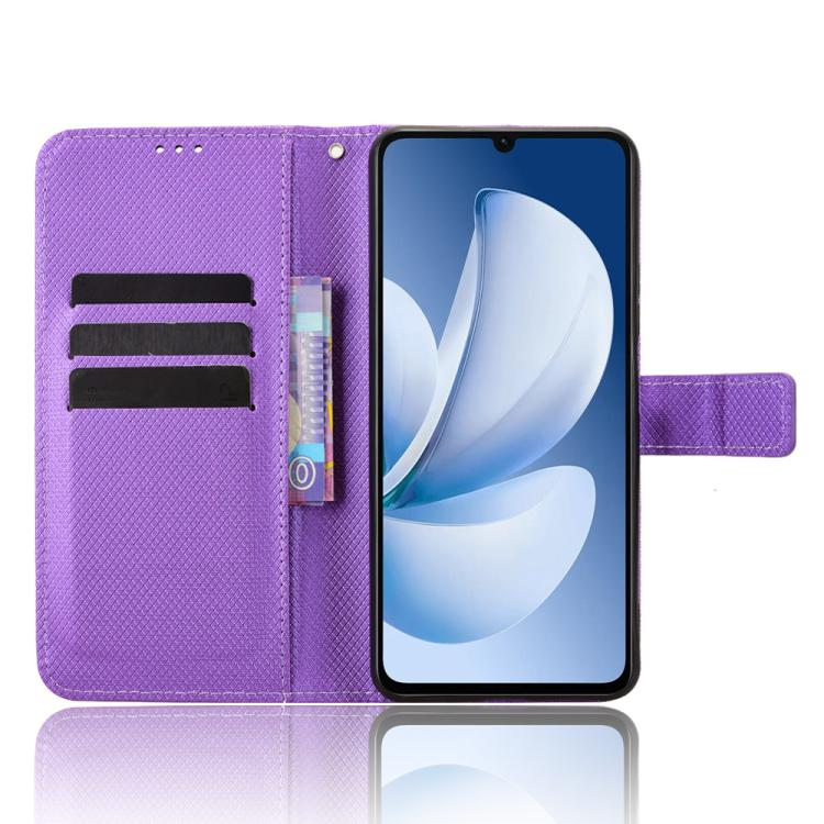 For Realme C71 4G India / Note 70T 4G Diamond Texture Leather Phone Case