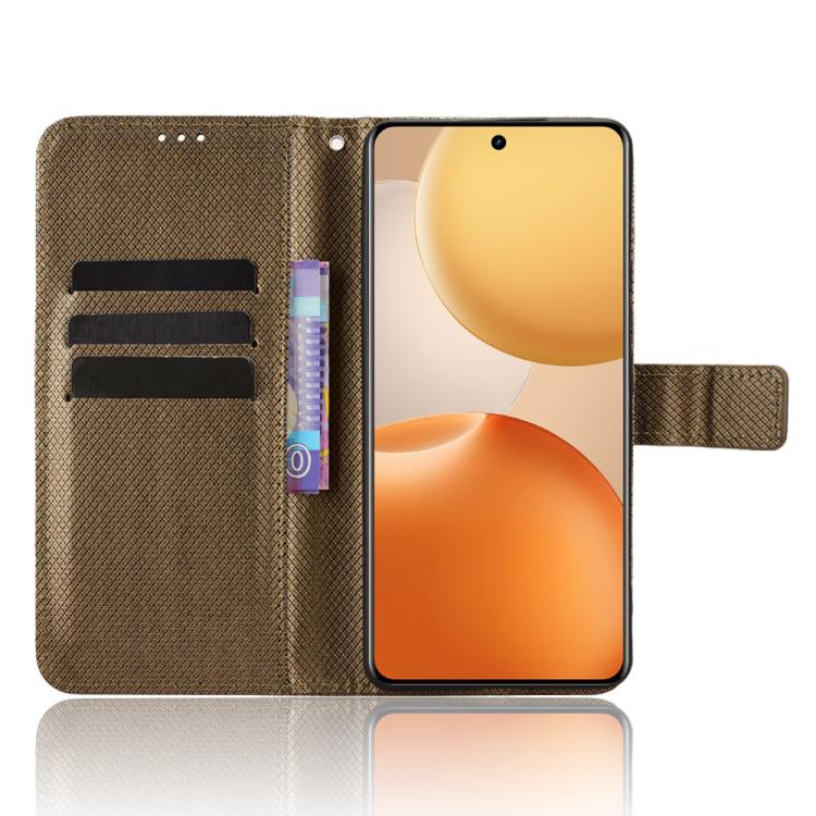 For Realme P4 5G Diamond Texture Leather Phone Case