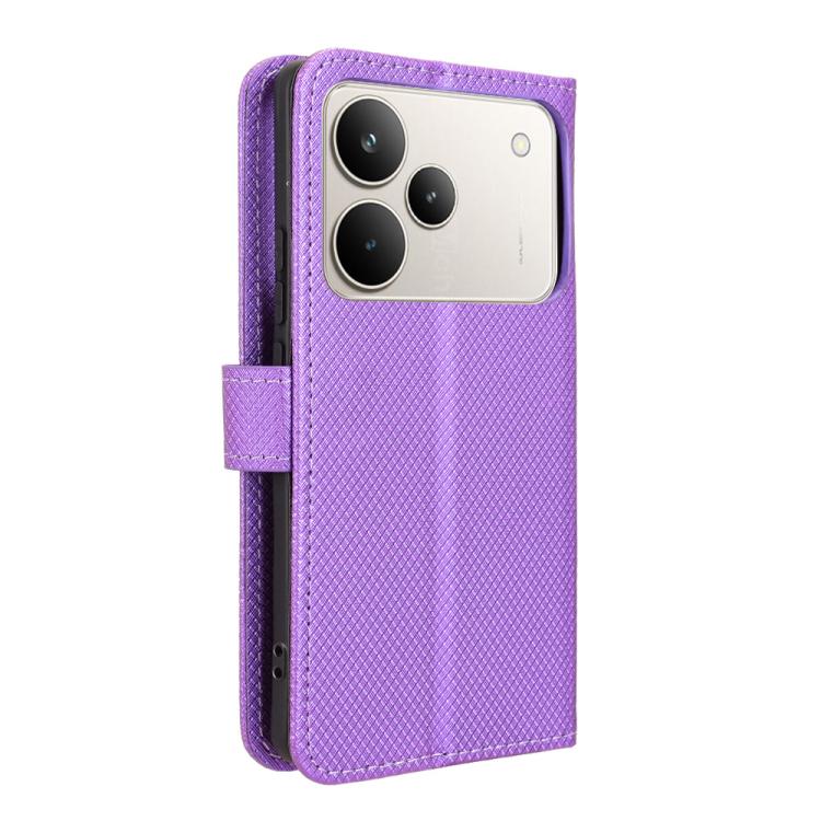 For Realme P4 5G Diamond Texture Leather Phone Case