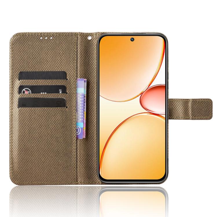 For Realme C85 Pro 4G Diamond Texture Leather Phone Case
