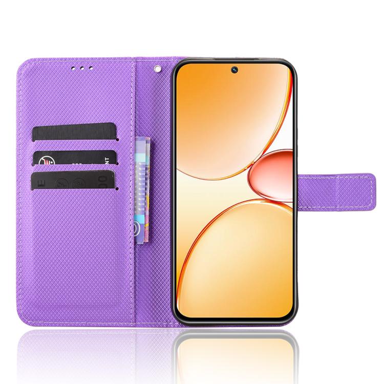 For Realme C85 Pro 4G Diamond Texture Leather Phone Case