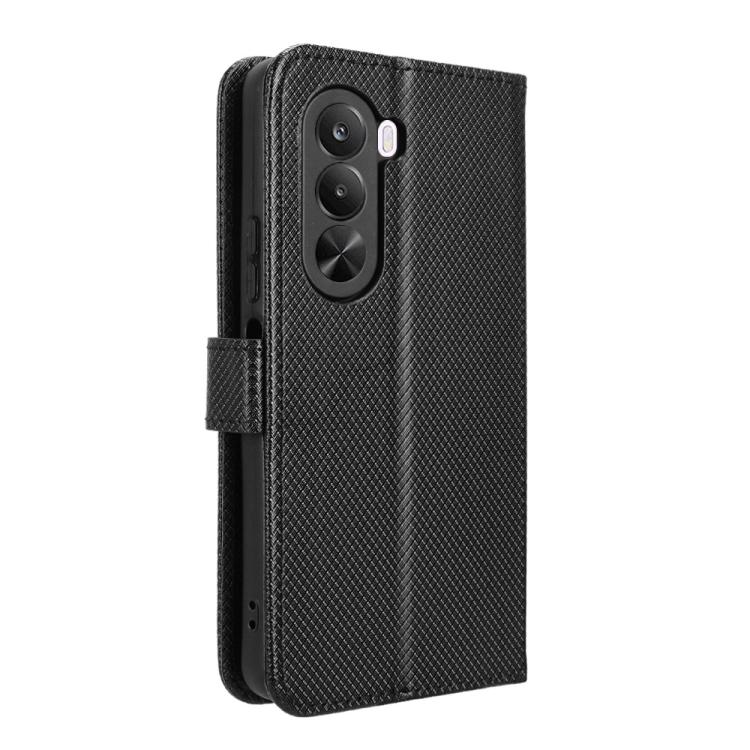 For Realme P4x 5G Diamond Texture Leather Phone Case