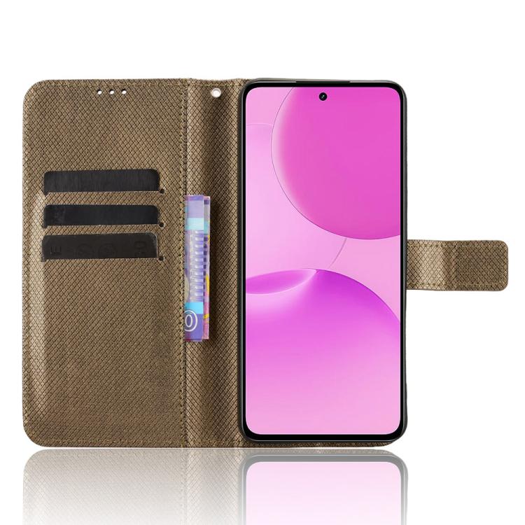 For Realme P4x 5G Diamond Texture Leather Phone Case
