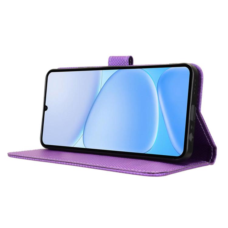 For Realme Note 80 4G Diamond Texture Leather Phone Case