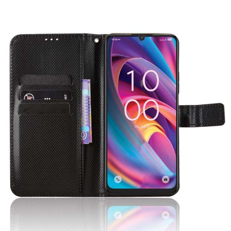 For TCL K32 5G / K33 5G Diamond Texture Leather Phone Case
