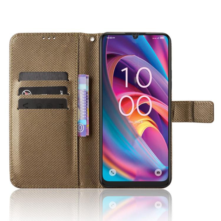 For TCL K32 5G / K33 5G Diamond Texture Leather Phone Case