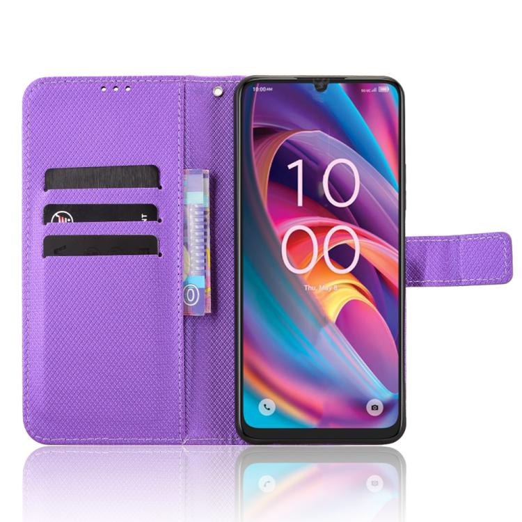For TCL K32 5G / K33 5G Diamond Texture Leather Phone Case