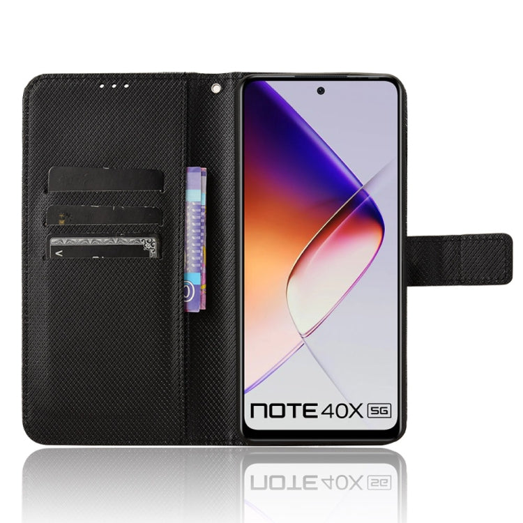 For Infinix Note 40X 5G Diamond Texture Leather Phone Case