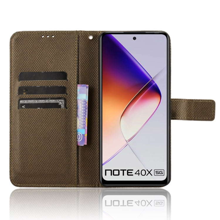 For Infinix Note 40X 5G Diamond Texture Leather Phone Case
