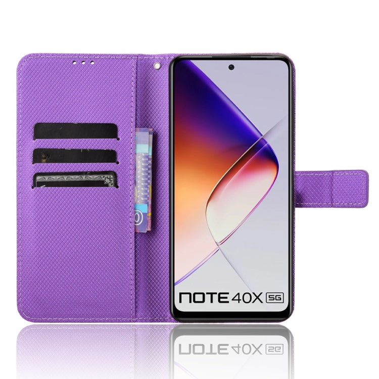For Infinix Note 40X 5G Diamond Texture Leather Phone Case