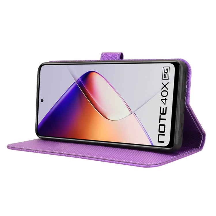 For Infinix Note 40X 5G Diamond Texture Leather Phone Case
