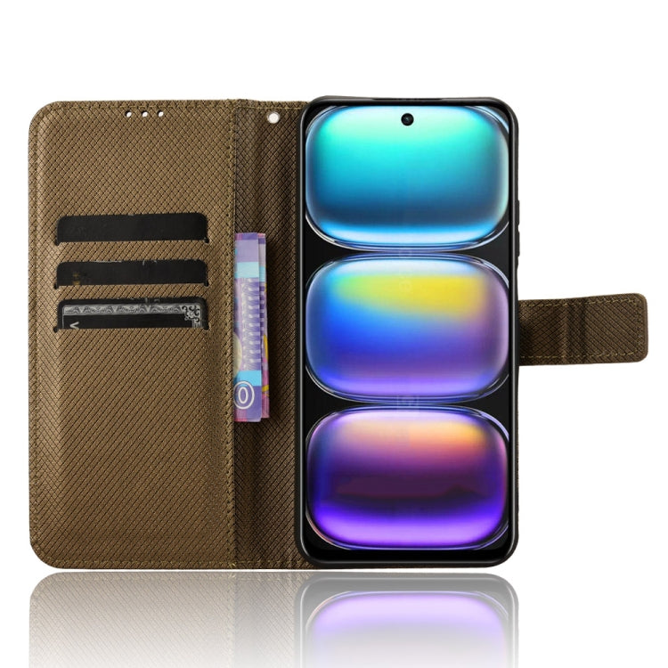For Infinix Hot 50 4G Diamond Texture Leather Phone Case