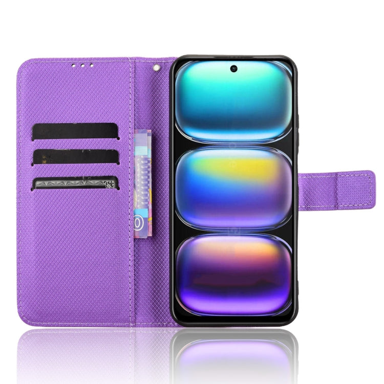 For Infinix Hot 50 5G Diamond Texture Leather Phone Case