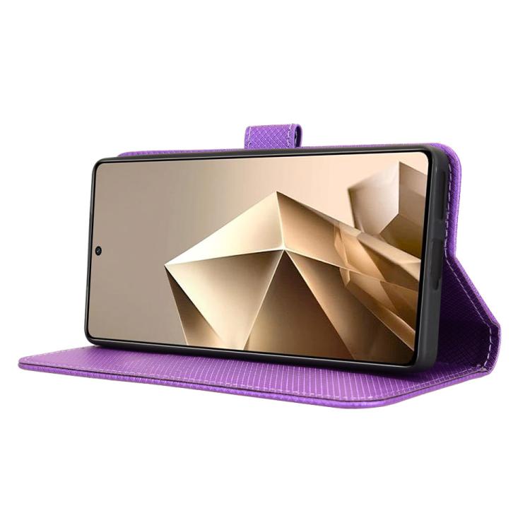 For Infinix Note 50 4G / Note 50 Pro 4G Diamond Texture Leather Phone Case