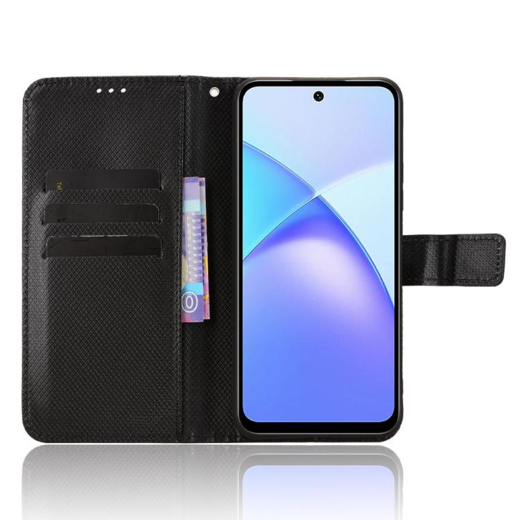For Infinix Smart 10 / Tecno Pop 10 4G Diamond Texture Leather Phone Case