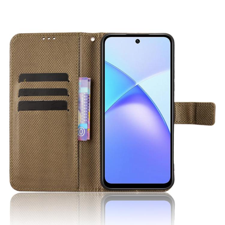 For Infinix Smart 10 / Tecno Pop 10 4G Diamond Texture Leather Phone Case