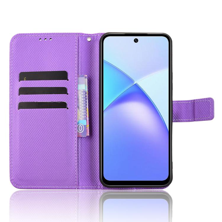 For Infinix Smart 10 Plus 4G Diamond Texture Leather Phone Case