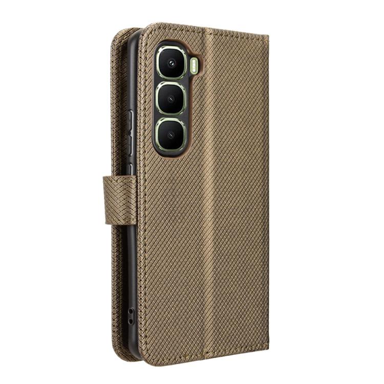 For Infinix Hot 60 Pro+ 4G Diamond Texture Leather Phone Case