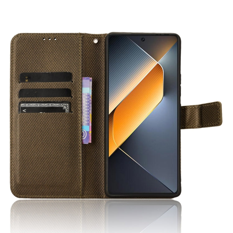For Tecno Pova 6 Pro 5G Diamond Texture Leather Phone Case