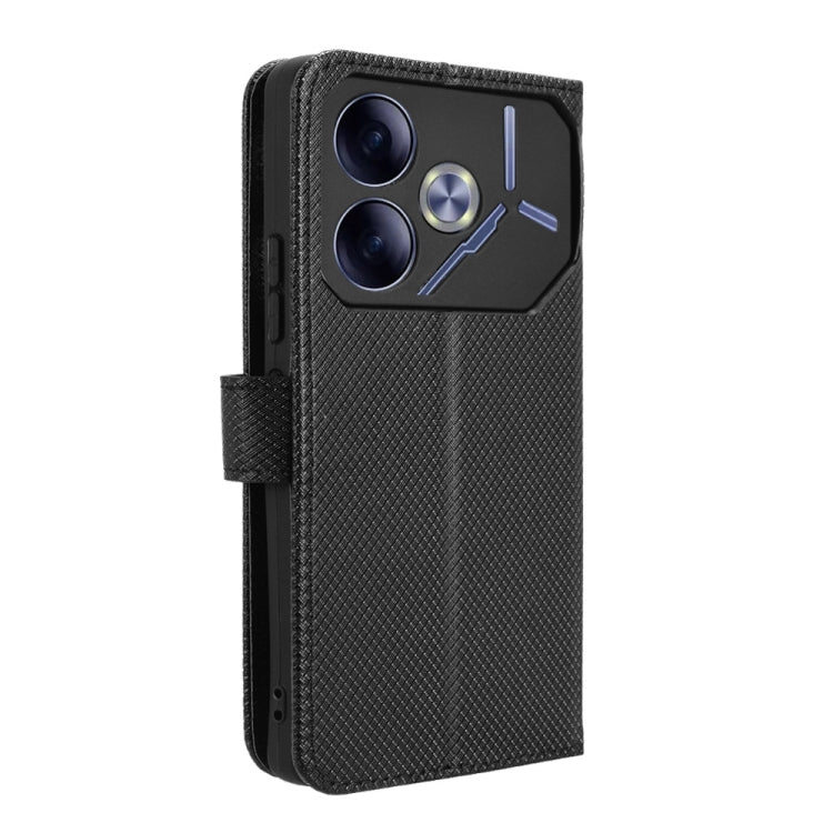 For Tecno Pova 6 4G Diamond Texture Leather Phone Case
