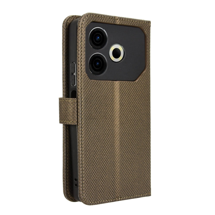 For Tecno Pova 6 Neo 4G Diamond Texture Leather Phone Case
