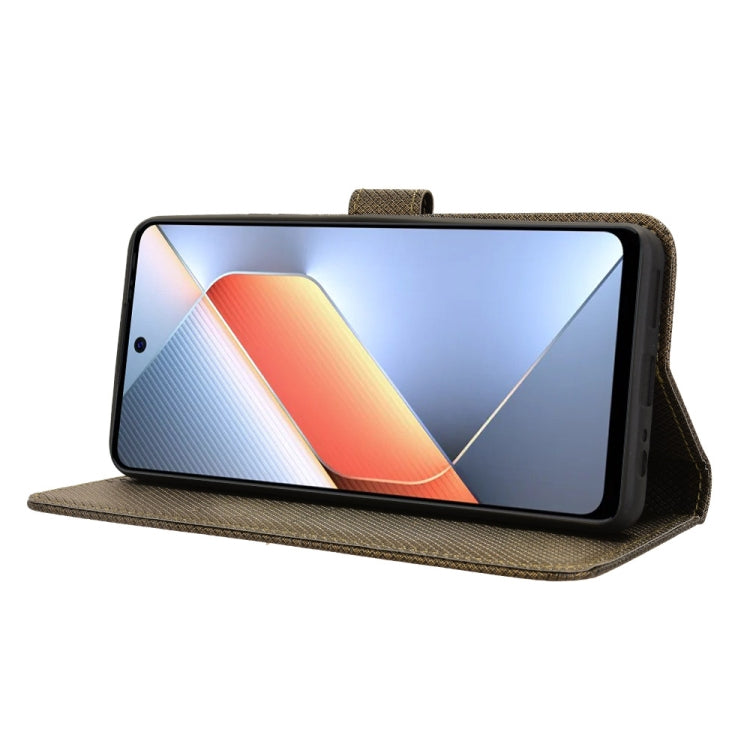 For Tecno Pova 6 Neo 4G Diamond Texture Leather Phone Case