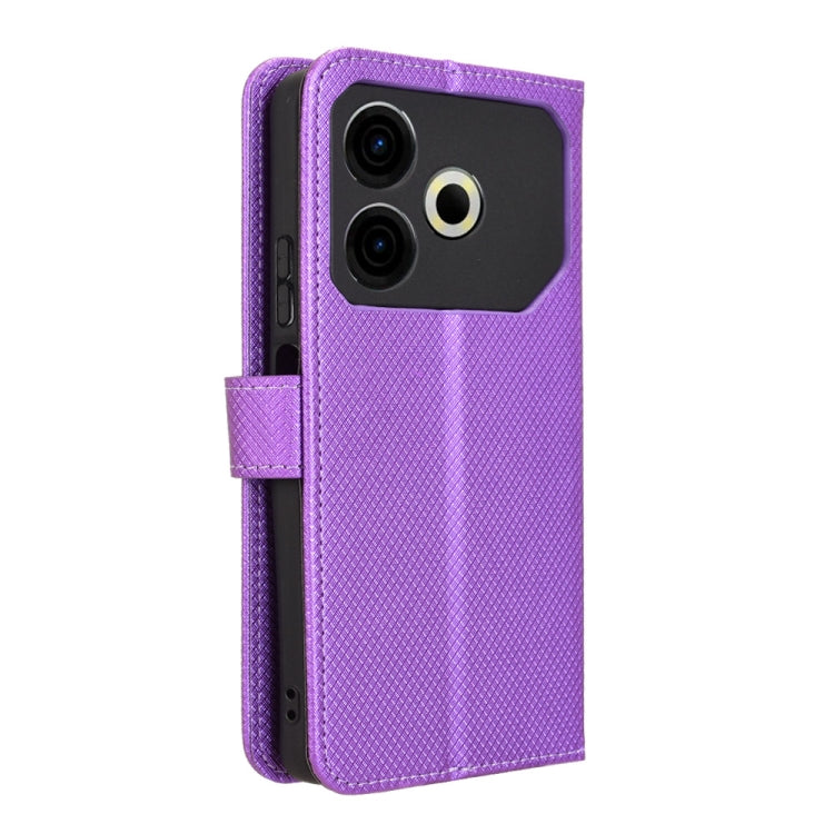 For Tecno Pova 6 Neo 4G Diamond Texture Leather Phone Case