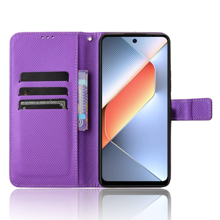 For Tecno Pova 6 Neo 4G Diamond Texture Leather Phone Case