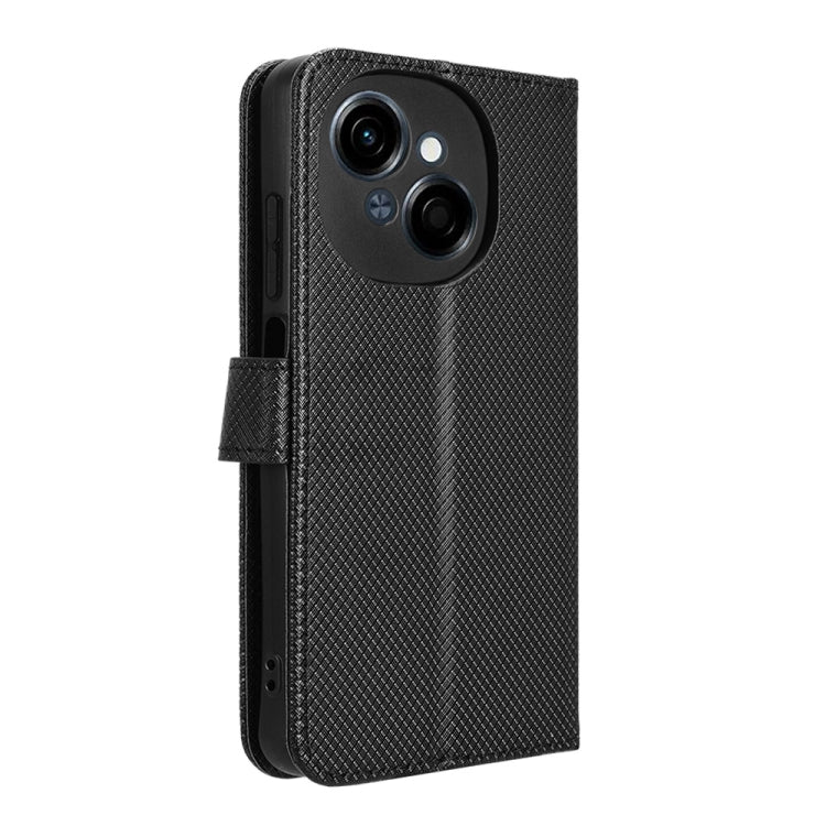 For Tecno Spark Go 1 / Pop 9 / Spark Go 2025 Diamond Texture Leather Phone Case