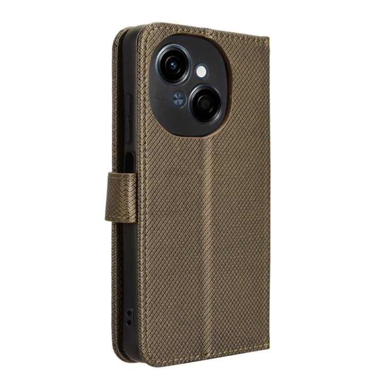 For Tecno Spark Go 1 / Pop 9 / Spark Go 2025 Diamond Texture Leather Phone Case