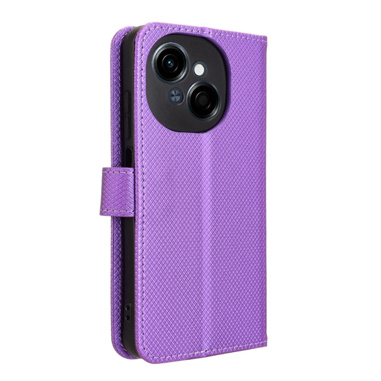 For Tecno Spark Go 1 / Pop 9 / Spark Go 2025 Diamond Texture Leather Phone Case