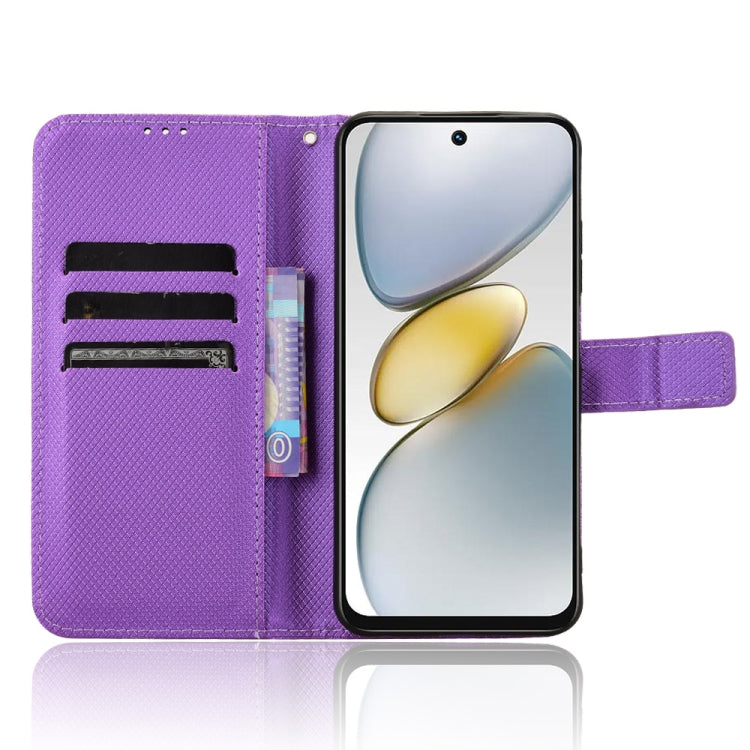 For Tecno Spark Go 1 / Pop 9 / Spark Go 2025 Diamond Texture Leather Phone Case