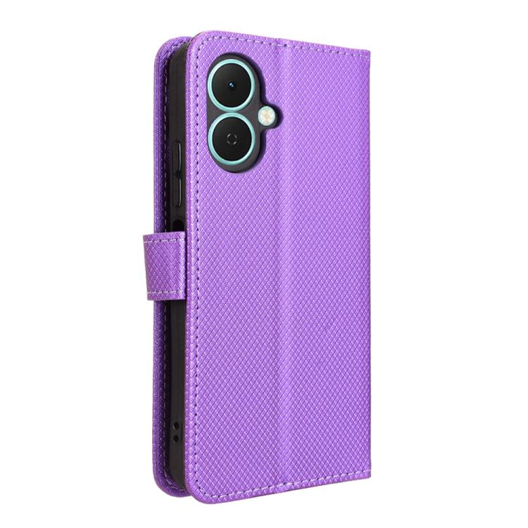 For Tecno Spark Go 2 4G Diamond Texture Leather Phone Case